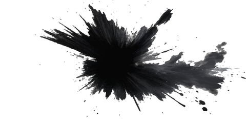 Paint stains black blotch background. Grunge Design Element. Brush Strokes. Vector illustration. splatter, paint, background, abstract, texture, design, watercolor, coffee, paper, isolated, frame