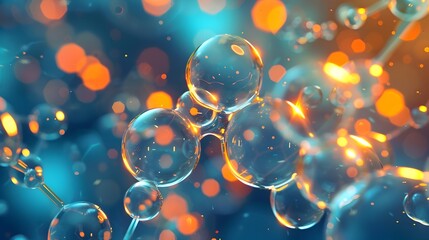 Diesel Fuel Molecules: An Energetic Dance of Atoms in Unseen Form - obrazy, fototapety, plakaty