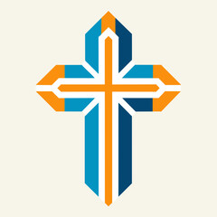 Vector Design for Christian Cross