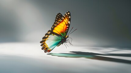 Enchanting Butterfly in Serene Natural Setting with Vibrant Colors and Delicate Details