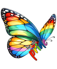 LGBTQ Live with Pride Rainbow PNG