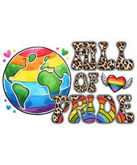 Full Of Pride LGBT Sublimation PNG