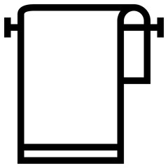towel icon, simple vector design
