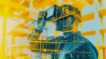 Architect steps into the future with VR, shaping the next generation of construction.