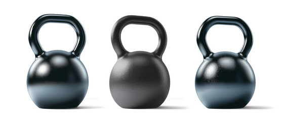 Kettlebell isolated on white or transparent background