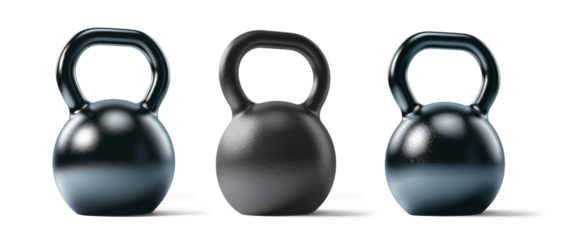 Kettlebell isolated on white or transparent background