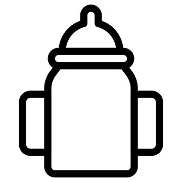 baby bottle icon, simple vector design