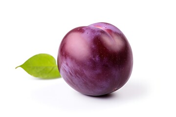 Obraz premium Plum isolated on white background