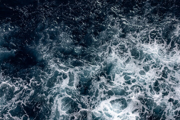 Sea foam blue water background  - obrazy, fototapety, plakaty