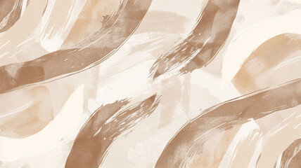 A beige background with soft, abstract brush strokes in various shades of brown and cream