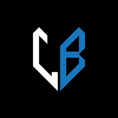 LB letter logo design on Black background. LB creative initials letter logo concept. LB letter design.
