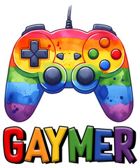 Gaymer LGBTQ Sublimation PNG