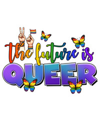 The Future is Queer Sublimation PNG