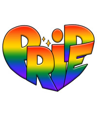 Pride LGBTQ Heart Sublimation PNG