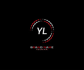 YL creative letter logo design vector icon illustration