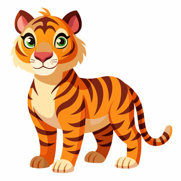 tiger--white-background--3d-style-for-jungle-carto