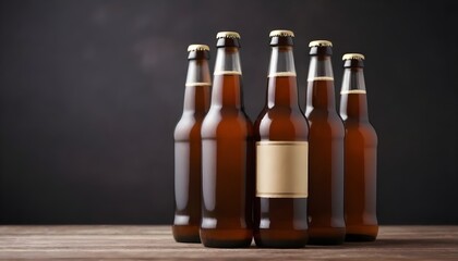 Obraz na płótnie Canvas Group of bottles of beer