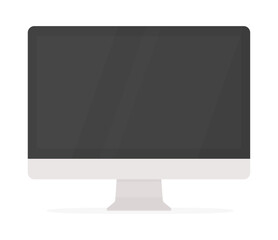黒い画面のデスクトップ型コンピュータ - パソコン･PCのモックアップ素材 - obrazy, fototapety, plakaty