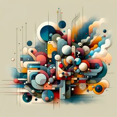 Abstract geometric art.