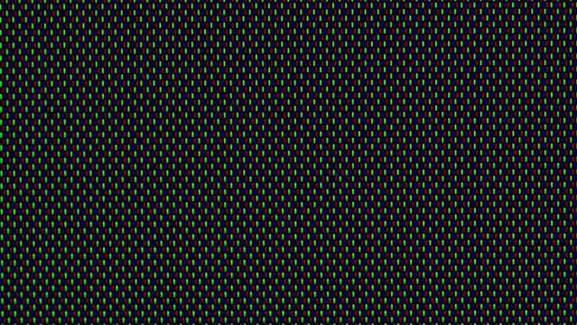Pixel on old vintage computer monitor close-up. Computers cursor macro. Desktop vintage retro wave display, late 90s PC.