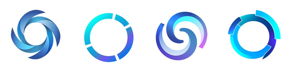 Process clipart collection, symbol, logos, icons isolated on transparent background