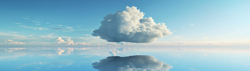 Hydrogen cloud floating in a vast expanse, Futuristic , Cyberpunk