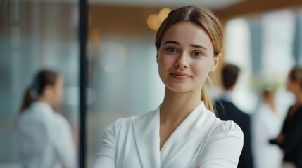Naklejka premium portrait of a business woman