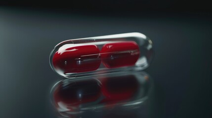 Close up Image of Antibiotic Capsule