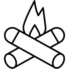 bonfire vector design icon for out door