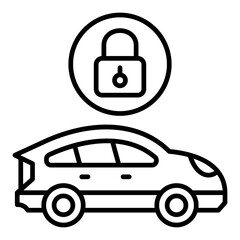 Locked Car Icon