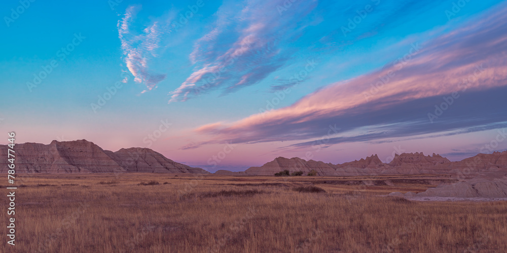 Sticker badlands sunrise colors