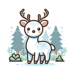 Obraz na płótnie Canvas Deer vector illustration