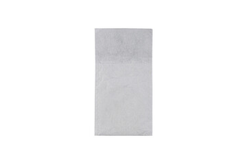 Recyclable cotton bag isolated on white background.