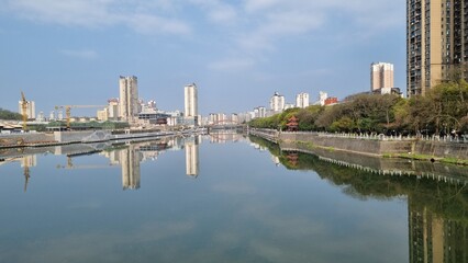 The Yuanhe river in Jiangxi, China