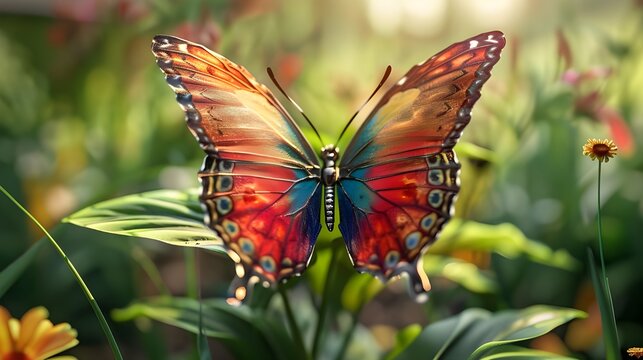 Winged Majesty The Art of Capturing a Colorful Butterfly Up Close. Fluttering Elegance A Butterfly's Charm