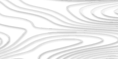 Geometric layered curve line white abstract stripes of white background, 3d realistic papercut decoration textured with wavy geometric line patterns, Vector abstract white paper cut banner.