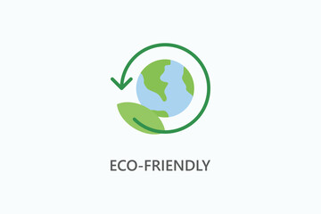 Eco-friendly vector, icon or logo sign symbol illustration	