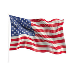 waving star and stripes american flag SVG transparent background