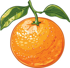 Icon orange fruits vector