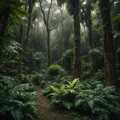 Fotobehang tropical forest in the jungle © OMAR