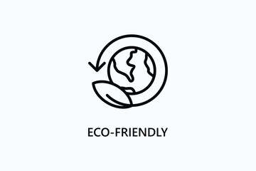 Eco-friendly vector, icon or logo sign symbol illustration	