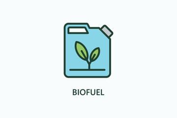 Biofuel vector, icon or logo sign symbol illustration	