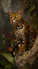Oserving Nature's Art: The Ocelot - A Rare View into The Wild Cat's Natural Habitat