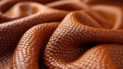   A tight shot of a snake's scaly skin, backdrop includes a hazy snakehead