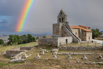 Church of Santa Maria de Retortillo (Iglesia de Santa Maria), Juliobriga, Campoo de Enmedio, Matamorosa, Cantabria, Spain - 786492861