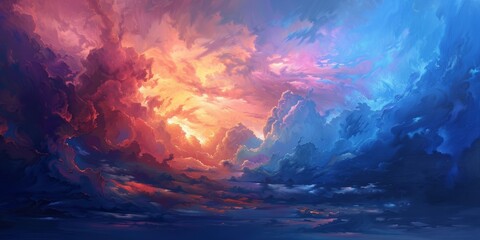 Surreal Celestial Cloudscape