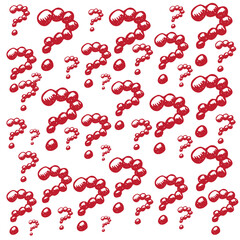 Question mark icon hand drawing image pattern vector