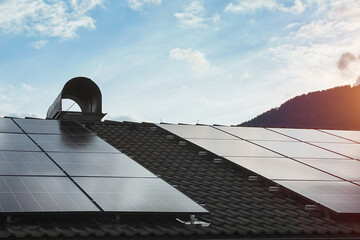 Alpine Residence with Solar Panels: Embracing Renewable Energy