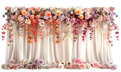 wedding flower backdrop background, colorful background, fresh rose, bunch of flower. Wedding Flower Backdrop Background
