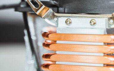 Close-up of Copper Heat Transfer.  Preventing Component Overheating